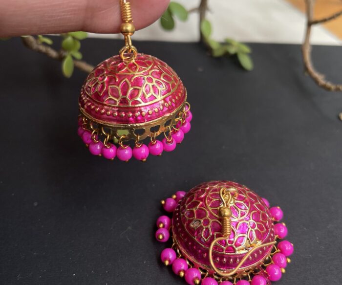 Medium Size Meenakari Earrings AJP2023-53