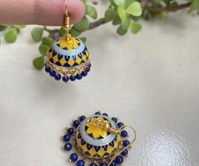 Small Size Meenakari Jhumkas AJP2023-173