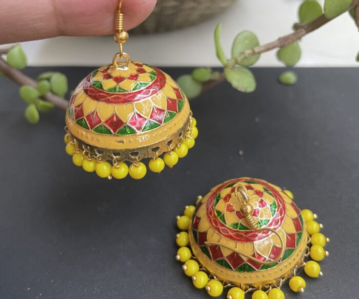 Big Sized Meenakari Jhumkas AJP2023-13