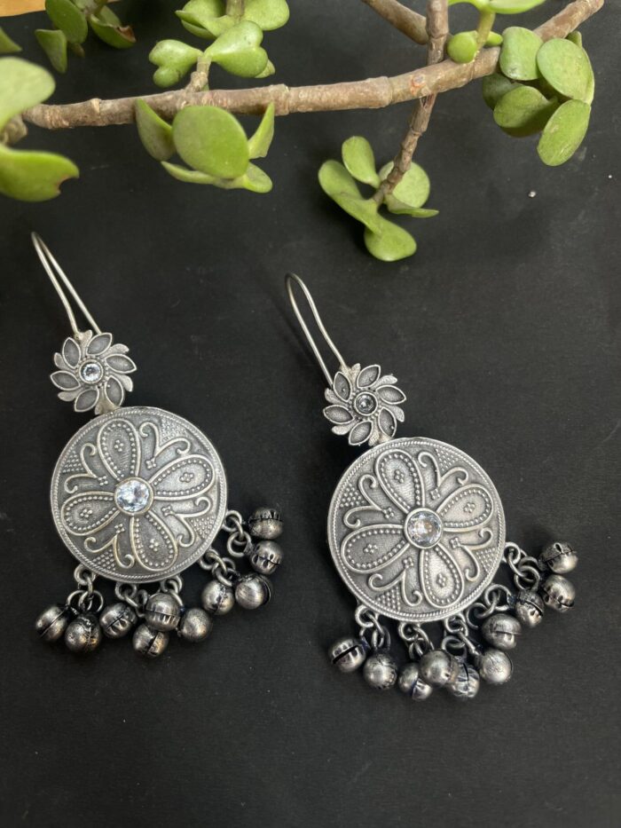 Oxidised Chandbali Earrings AJP2022-91