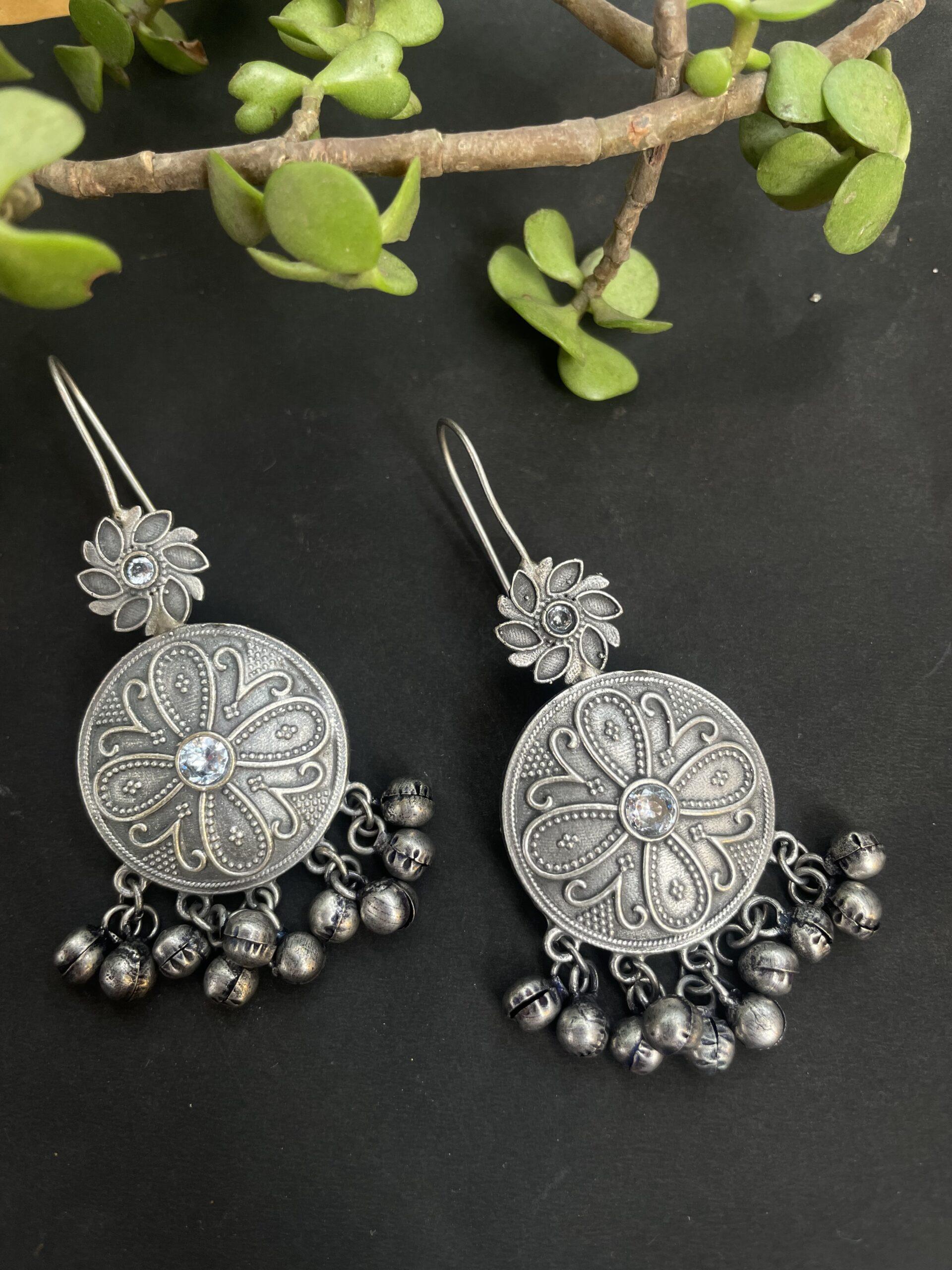 Oxidised Chandbali Earrings AJP2022-91