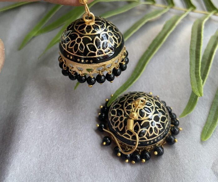 Medium Size Meenakari Jhumkas AJP2023-166