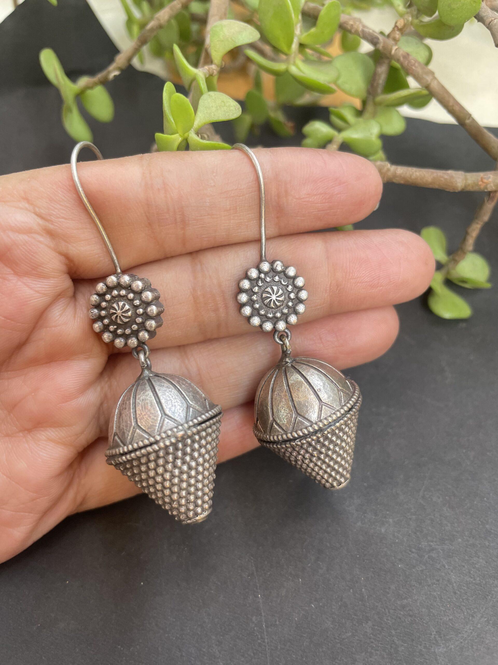 Shanku Style Oxidised Earrings AJP2023-90 - Image 2