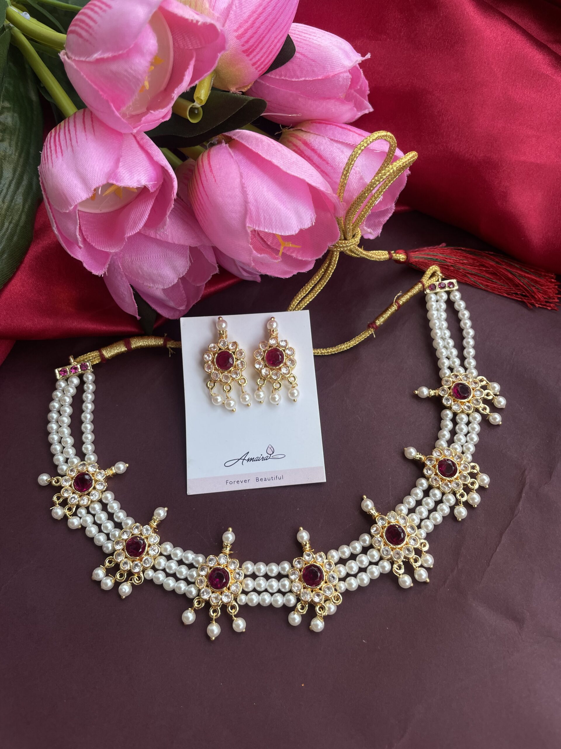 Three Layered Motti Choker AJP2023-332 - Image 2