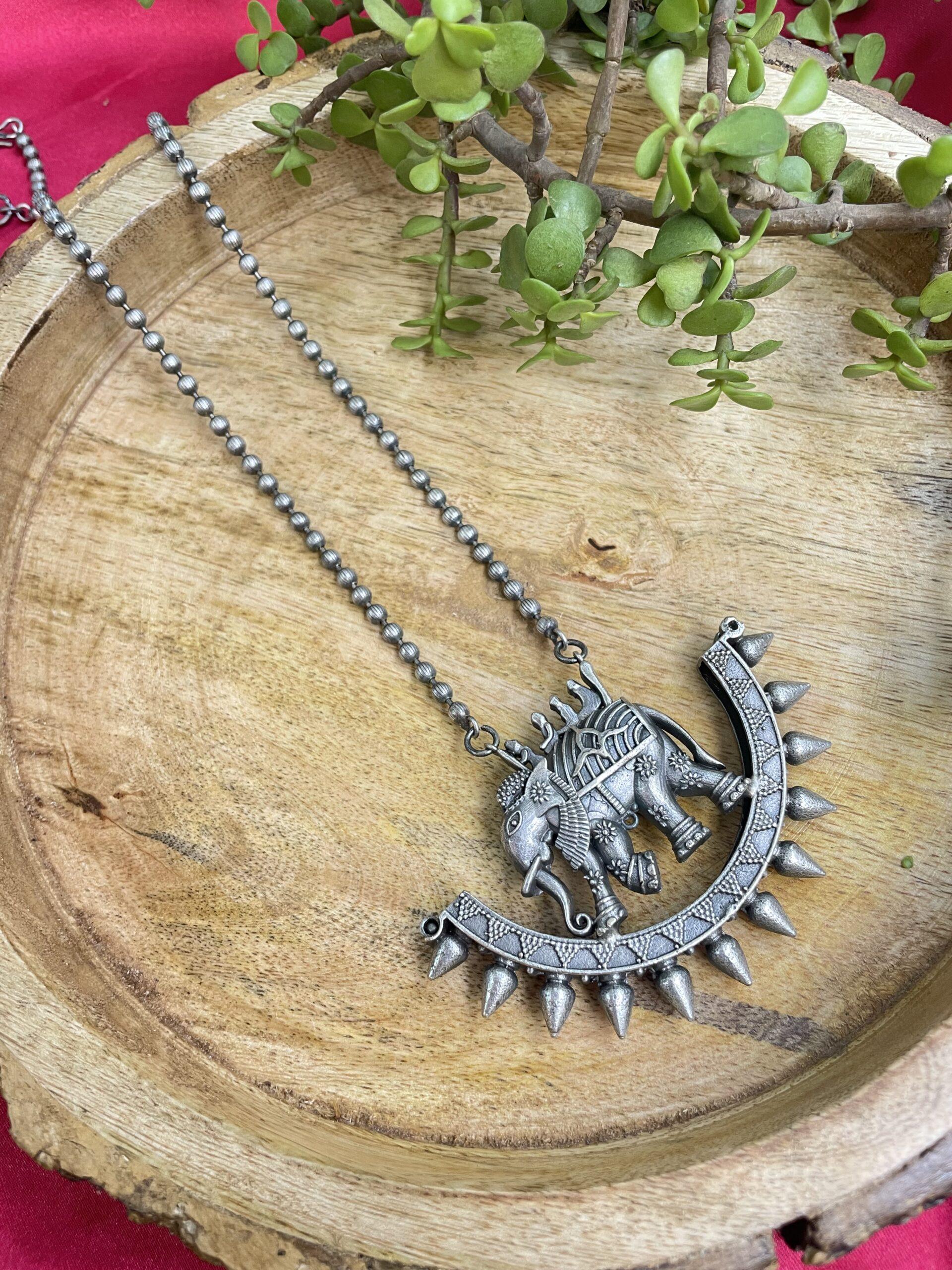 Elephant Pendant Chain Necklace AJP2023-123