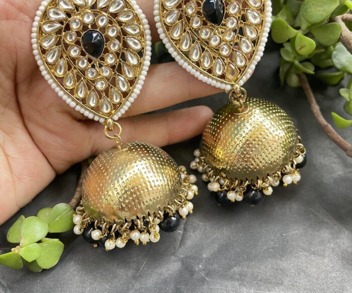 Kundan & Moti Beads Earrings AJP2023-143