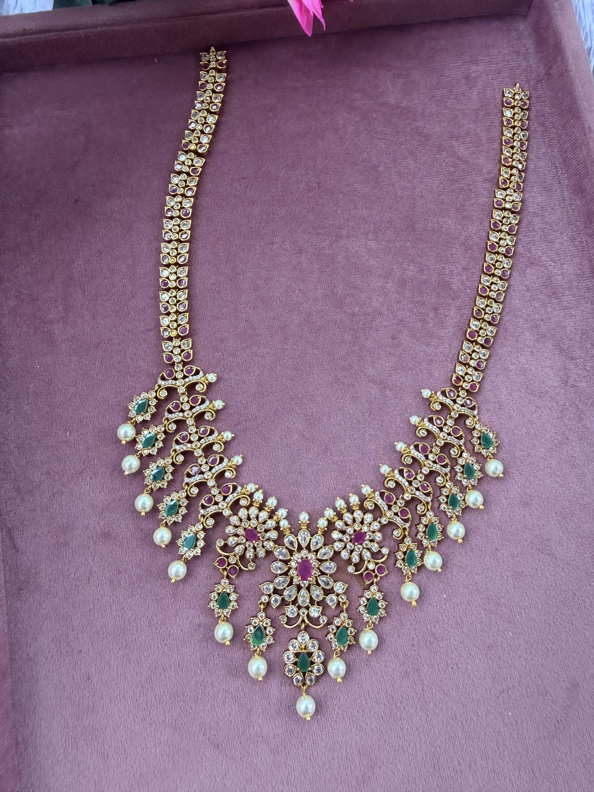 Long Necklace With EaringsAJP2026-1081 - Image 4