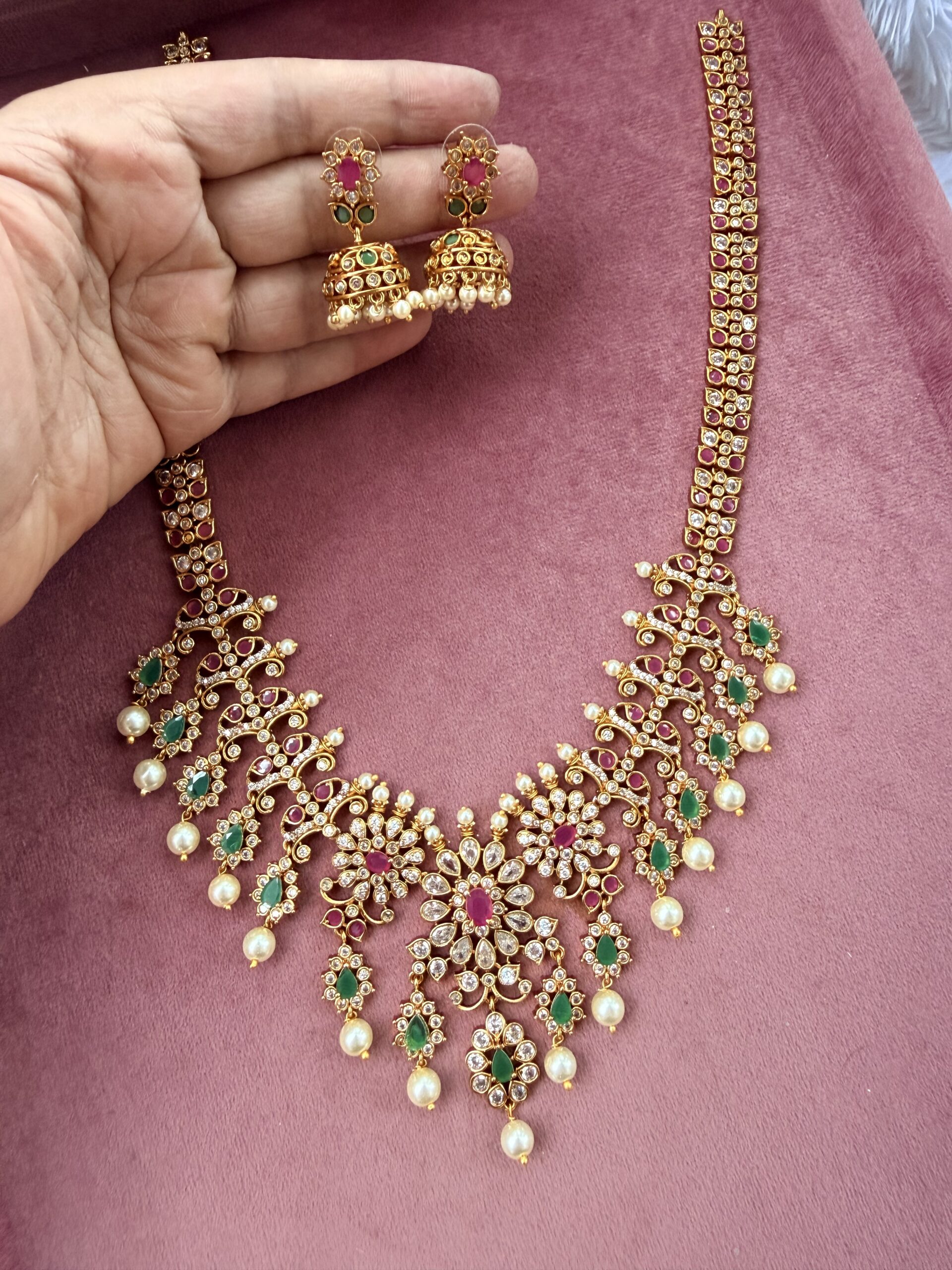 Long Necklace With EaringsAJP2026-1081
