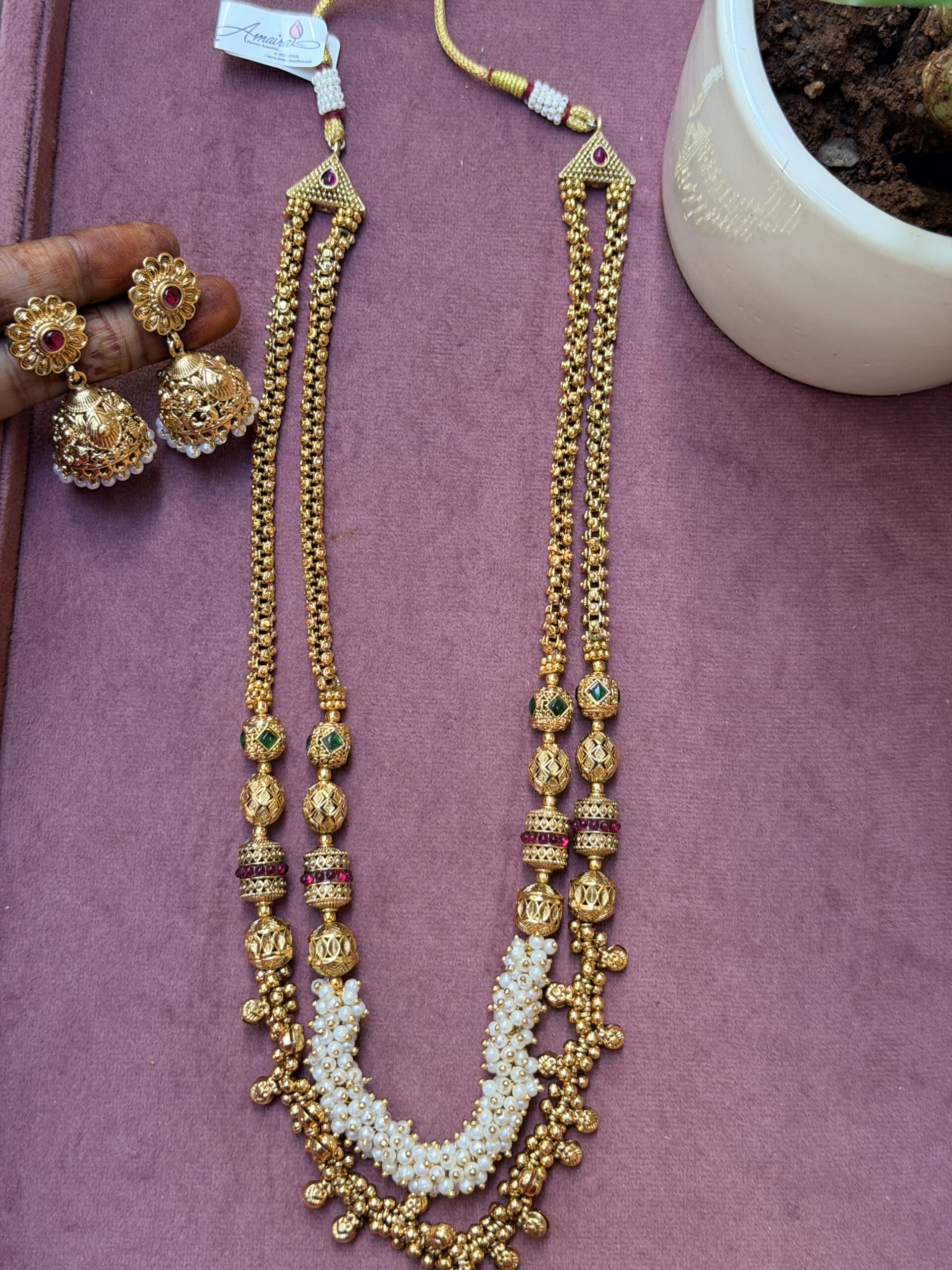 Traditional Long  Necklace AJP2026-2025