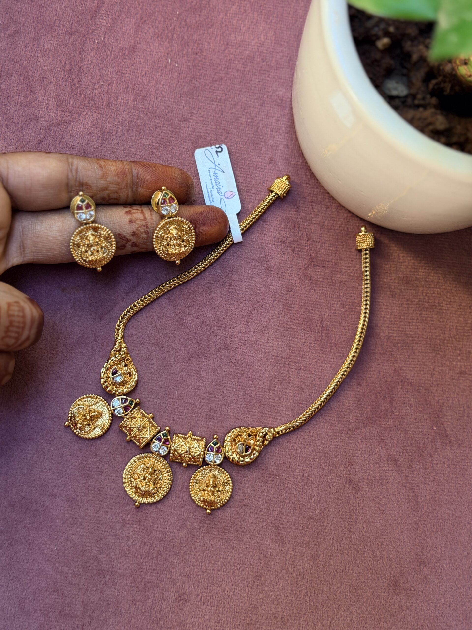Traditional Short Necklace AJP2026-2225 - Image 2