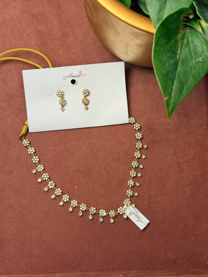 AD Stone Necklace With Earings AJP2026-1250