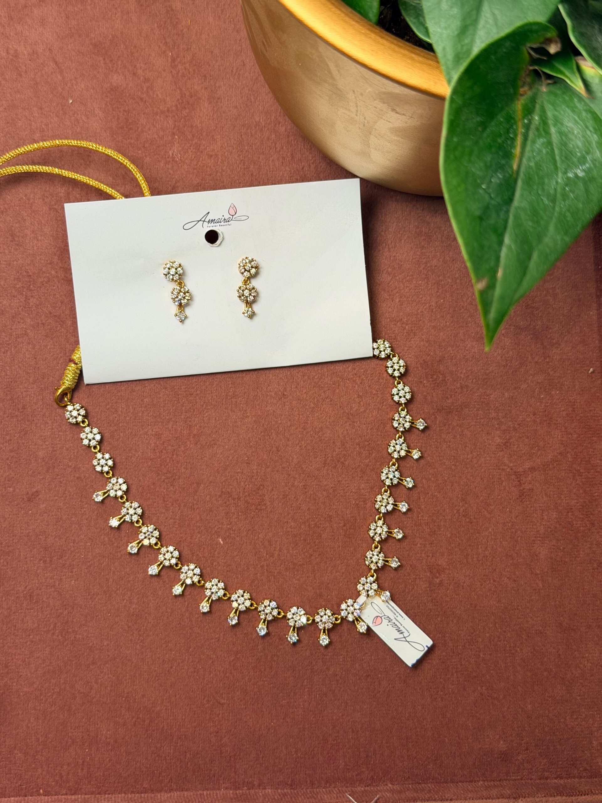 AD Stone Necklace With Earings AJP2026-1250