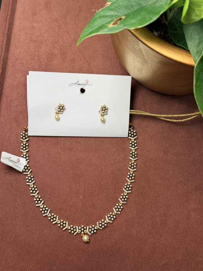 AD Stone Necklace With Earings AJP2026-1378