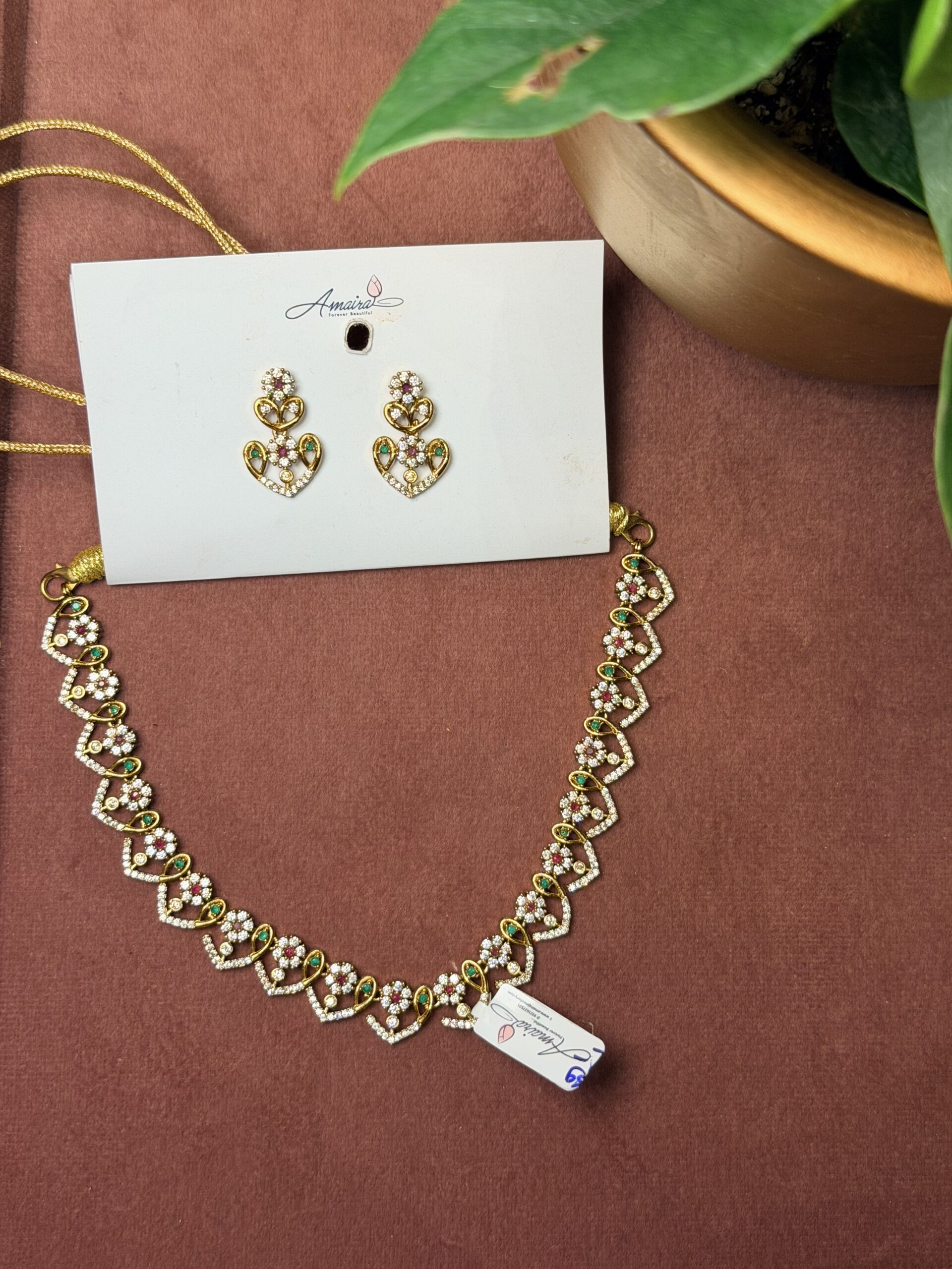 AD Stone Necklace With Earings AJP2026-1269 - Image 3