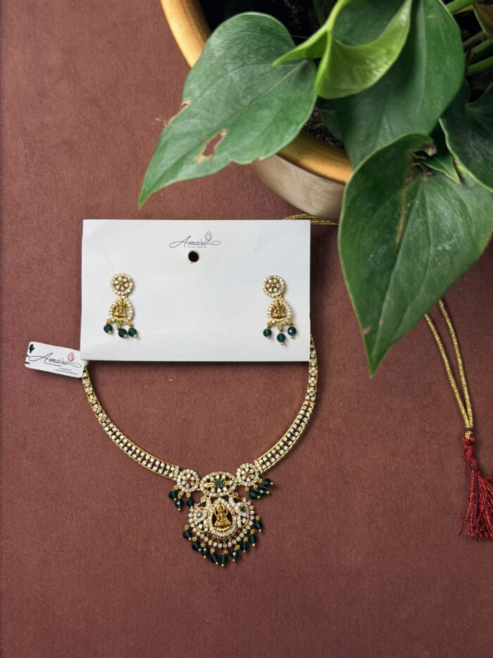 AD Stone Necklace With Earings AJP2026-1343