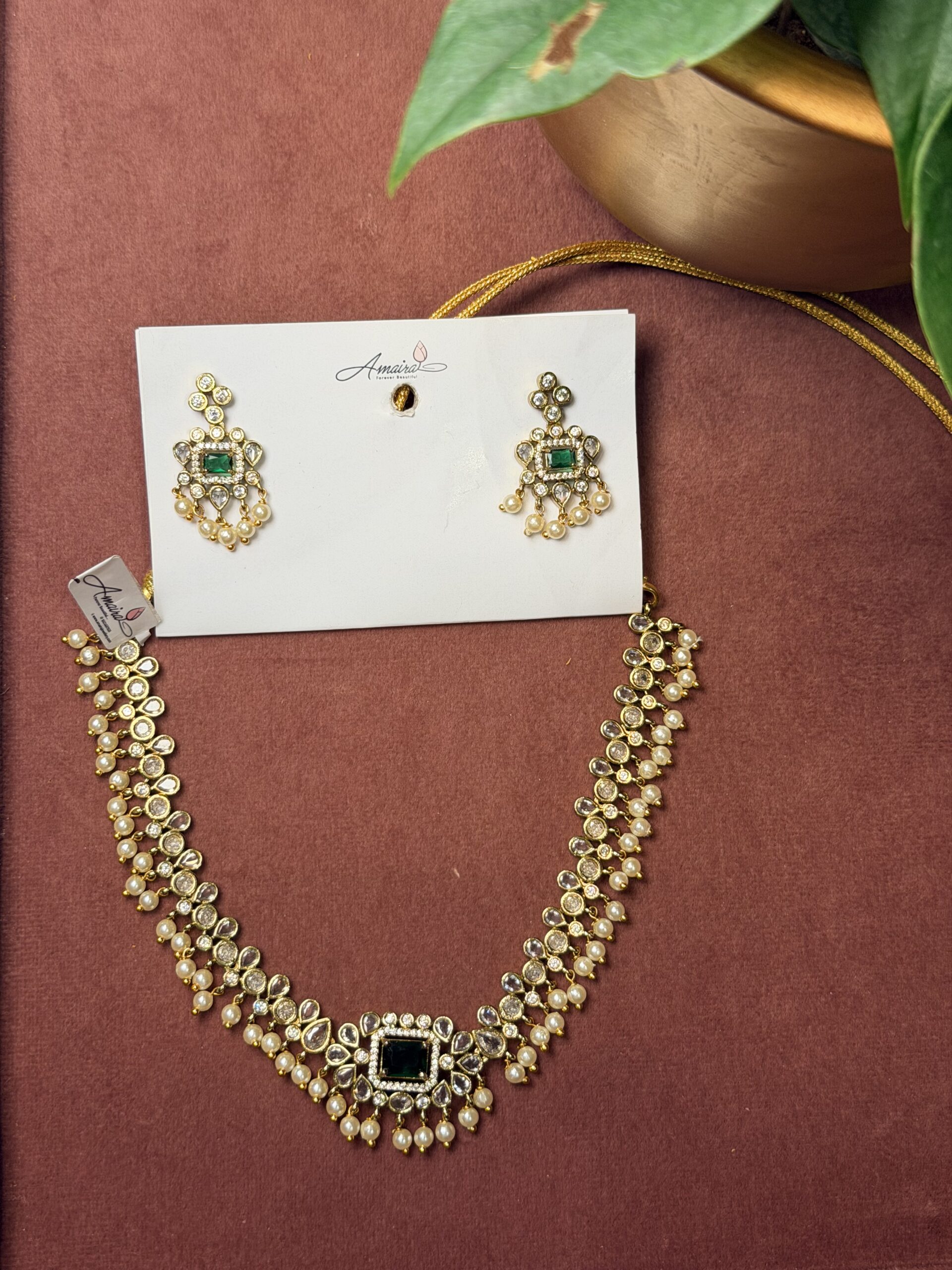 AD Stone Necklace With Earings AJP2026-1103 - Image 2