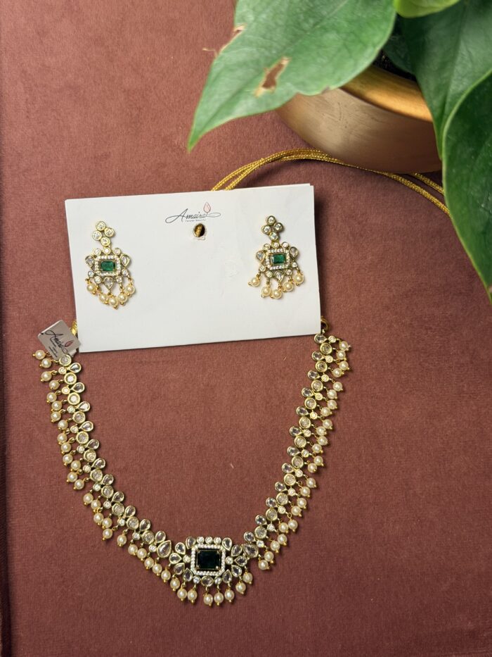 AD Stone Necklace With Earings AJP2026-1103
