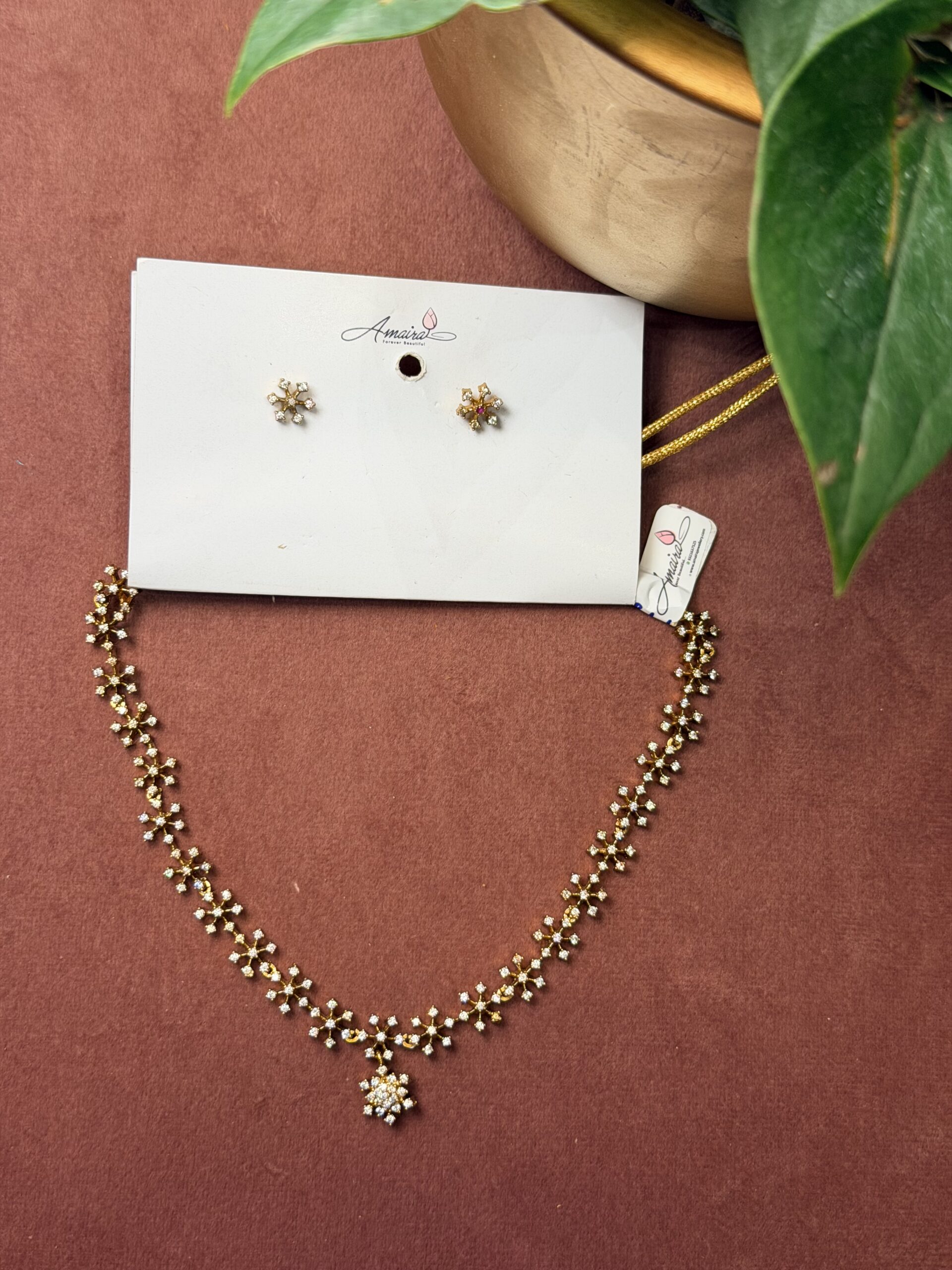 AD Stone Necklace With Earings AJP2026-1286
