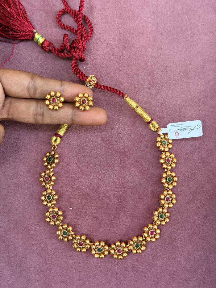 Traditional Short Kudi Necklace AJP2026-2294