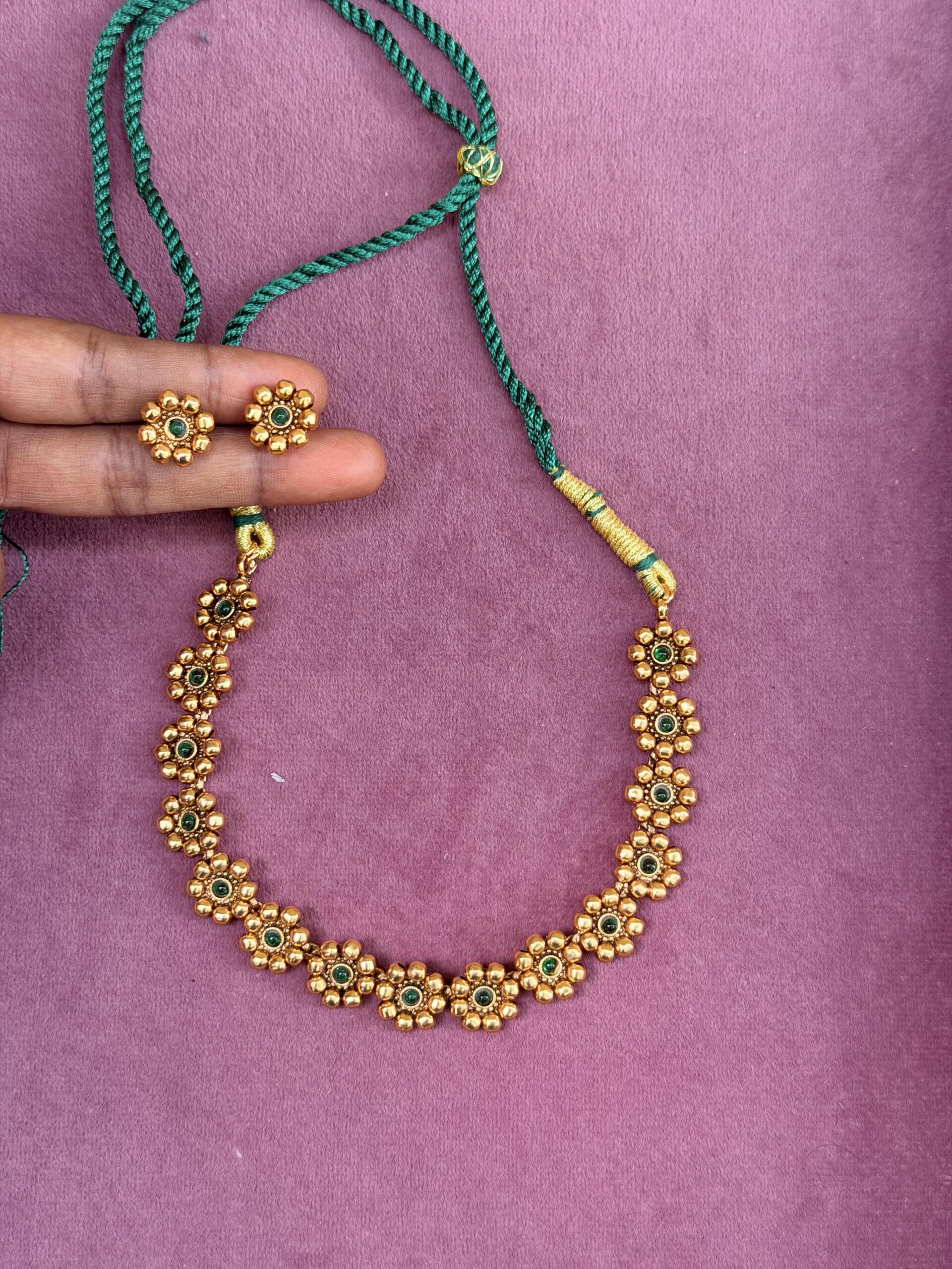 Traditional Short Kudi Necklace AJP2026-2381