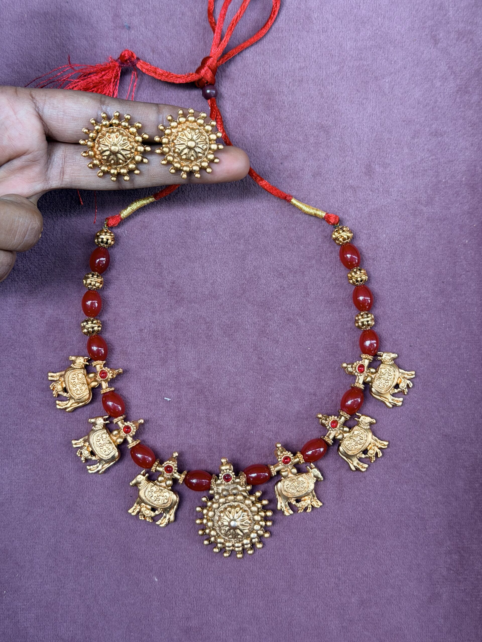 Traditional Short Kudi Necklace AJP2026-2353