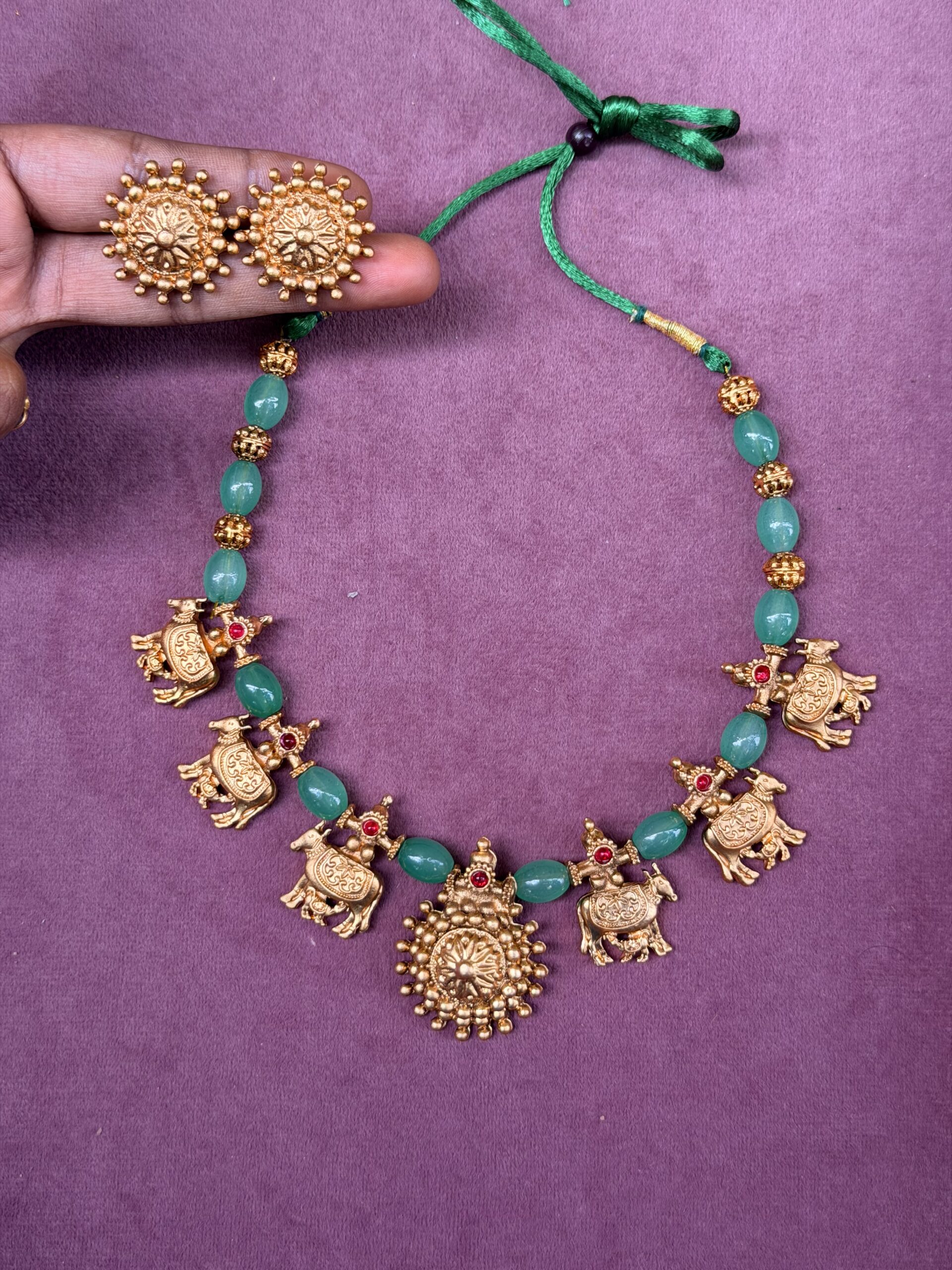 Traditional Short Kudi Necklace AJP2026-2352